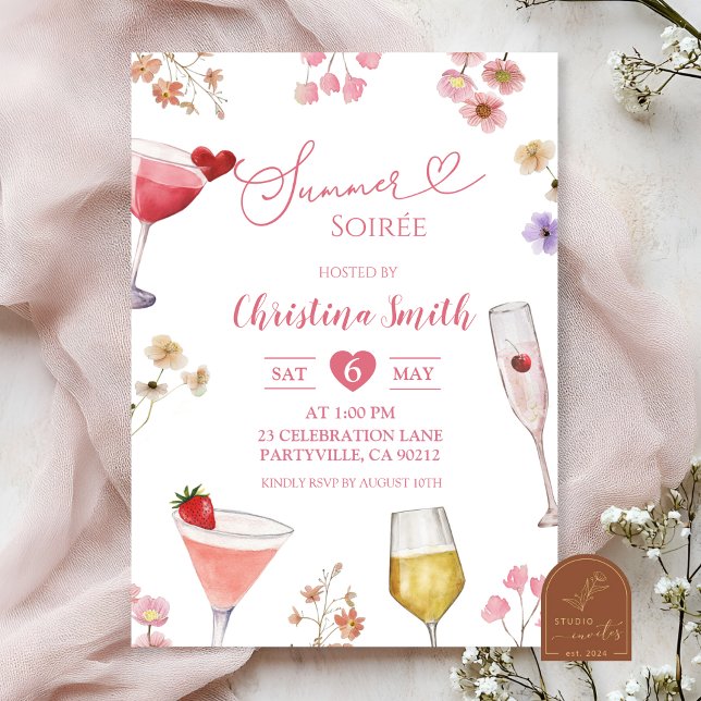 Convites Wildflower Meadow Summer Soirée (Criador carregado)