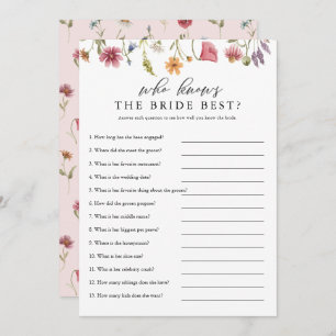 Convites Wildflower que conhece a noiva mais digital