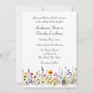 Convites Wildflower Wedding