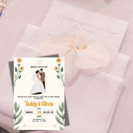 Convites Wildflower Wedding Invitation