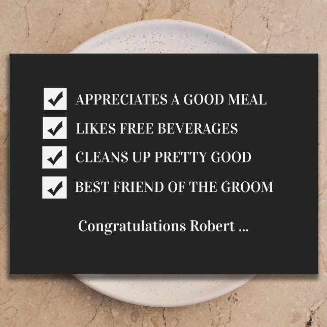 Convites Will You Be My Best Man Funny Digital Card (Criador carregado)