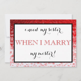 Convites Will you be my bridesmaid?