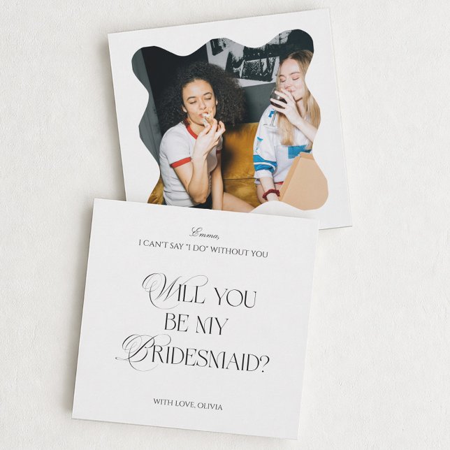 Convites Will You be my Bridesmaid Card (Criador carregado)