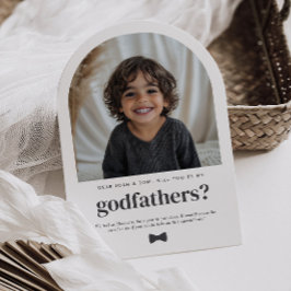 Convites Will You Be My Godfathers Arch Photo Proposal