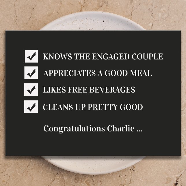 Convites Will You Be My Groomsman Funny Digital Card (Criador carregado)