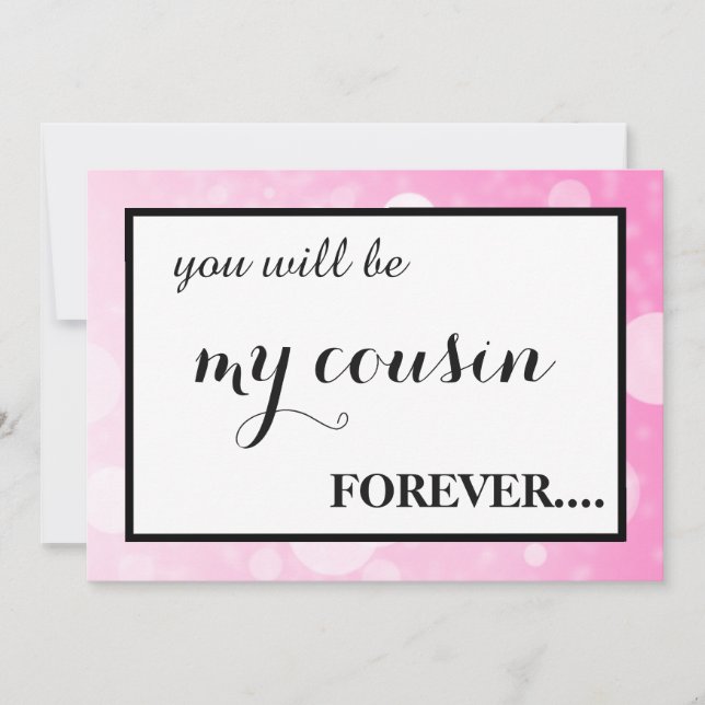 Convites Will you be my junior bridesmaid? invitation (Frente)