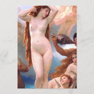 Convites William Bouguereau - O Nascimento de Vênus 1879