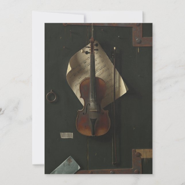 Convites William Harnett O Antigo Violino (Frente)