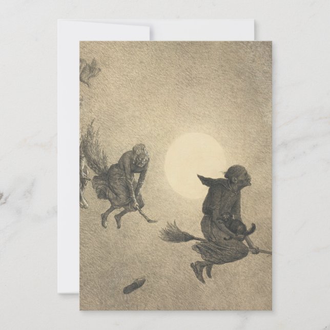 Convites William Holbrook Beard The Witch's Ride 1870 (Frente)