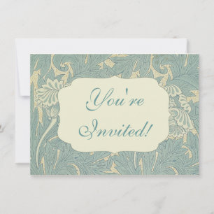 Convites William Morris Classic Tulip Blue Floral