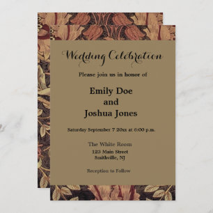 Convites William Morris Honeysuckle Arte clássica em inglês