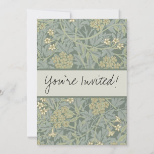 Convites William Morris Jasmine Blue Botanic Art