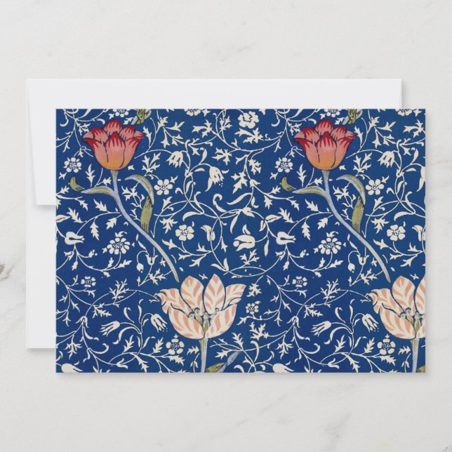 Convites William Morris Medway Pattern (Frente)