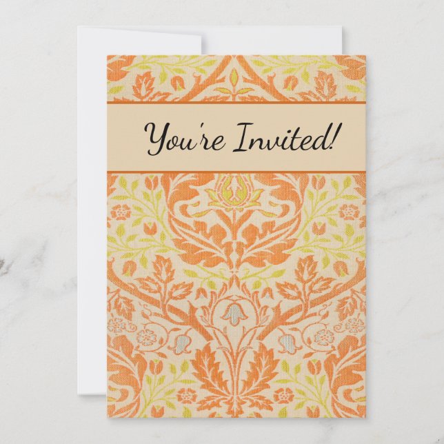 Convites William Morris Ouro Bough Tapeçaria (Frente)
