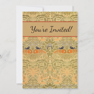Convites William Morris Peacock & Dragon Arts & Artesanatos