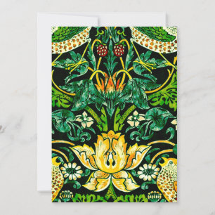Convites William Morris Strawberry Thef Green And Orange