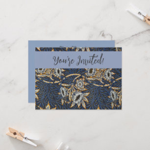 Convites William Morris Tulip Willow Blue Patterno