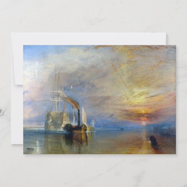 Convites William Turner - O Fighting Temeraire (Frente)