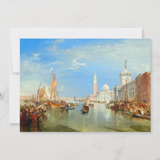 Convites William Turner - Veneza, Dogana & San Giorgio (Frente)