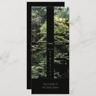 Convites Window Cross on Nature Garden Simpatia Obrigado