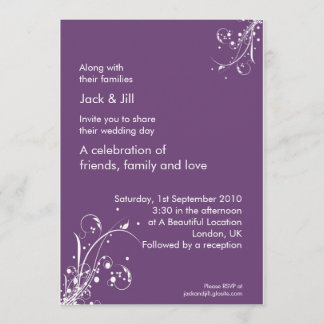 Convites Windwhisp (uva) 5x7