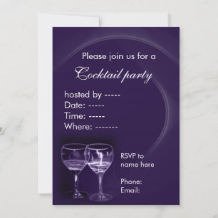 Convites wine cocktail party invitations