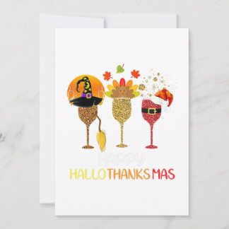 Convites Wine Hallothanksmas Halloween Christmas Thanksgivi