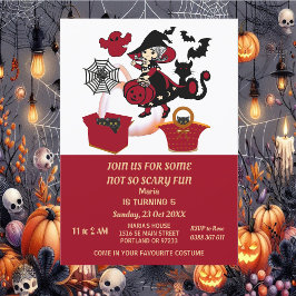 Convites Wingen Halloween Spider Web Pumpkins Kid's Birthda