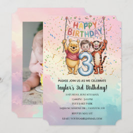 Convites Winnie the Pooh | Happy Birthday