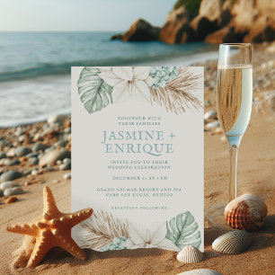 Convites Winter Beach Wedding