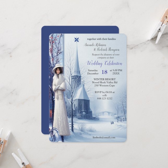 Convites Winter Celebrations in Amsterdam (Frente/Verso In Situ)