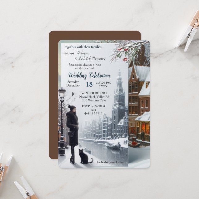 Convites Winter Celebrations in Amsterdam (Frente/Verso In Situ)