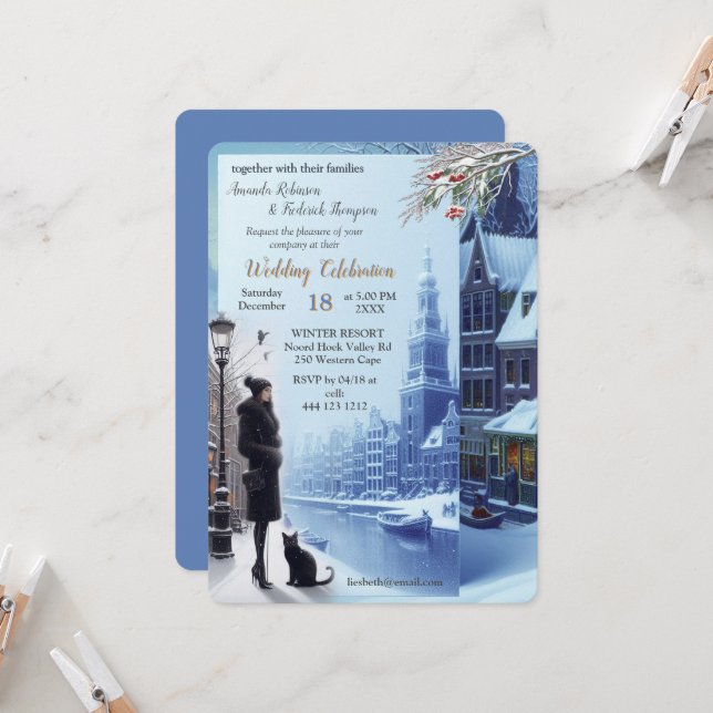 Convites Winter Celebrations in Amsterdam (Frente/Verso In Situ)