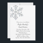 Convites Winter Crystal Sweet 16th Birthday Invite<br><div class="desc">Um floco de neve grande e compensado destaca este doce Convite de 16 de aniversário de uma nova forma. Pode ser facilmente adaptado para qualquer idade; avise-nos se precisar de ajuda em prettyfancyinvites@gmail.com.</div>