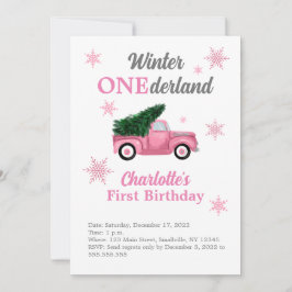 Convites Winter ONEderland First Birthday Invtions