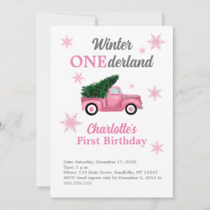 Convites Winter ONEderland First Birthday Invtions