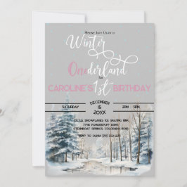 Convites Winter Onederland primeiro aniversario Boy