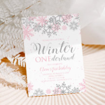 Winter ONEderland Primeiro aniversário Conite