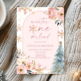 Convites Winter Onederland Snowflake Party (Festa de primei