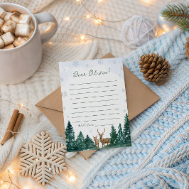 Convites Winter ONEderland Time Capsule Card