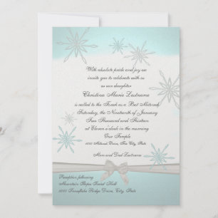 Convites Winter Snowflake Bat Mitzvah