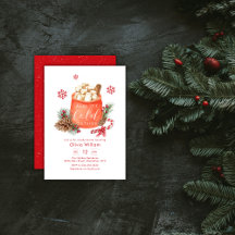 Winter Snowflake Festive Coffee Smore Baby Shower 