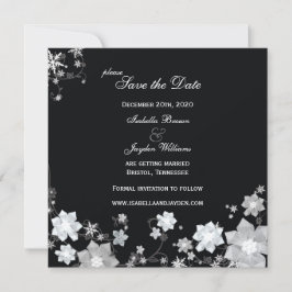 Convites Winter Sparkle Wedding Save Date (Casamento de Inv