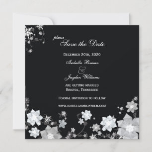 Convites Winter Sparkle Wedding Save Date (Casamento de Inv