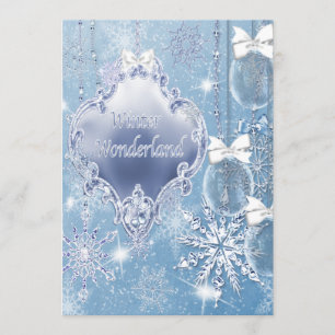 Convites Winter Wonderland Bailes de formatura