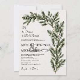Convites Winter Wonderland Christmas Wedding