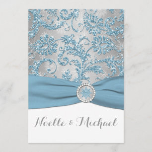 Convites Winter Wonderland, Crystal Buckle Invite 4