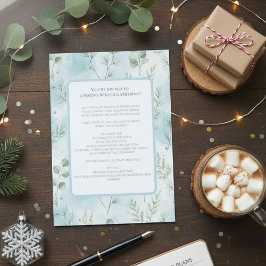 Convites Winter Wonderland Gathering Invite