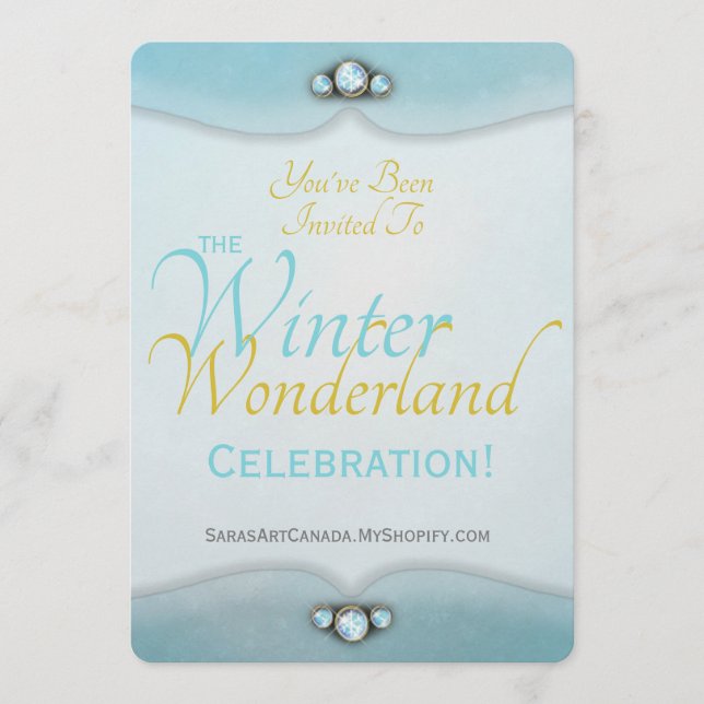 Convites Winter Wonderland Invitation (Frente)