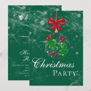 Convites Winter Wonderland Snow Globe Festa de Natal